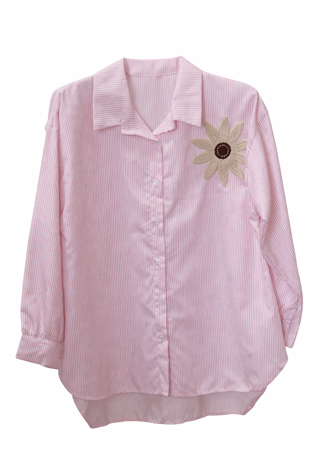 CAMISA OVERSIZE DETALLE - ROSA