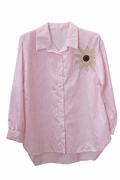 CAMISA OVERSIZE DETALLE - ROSA
