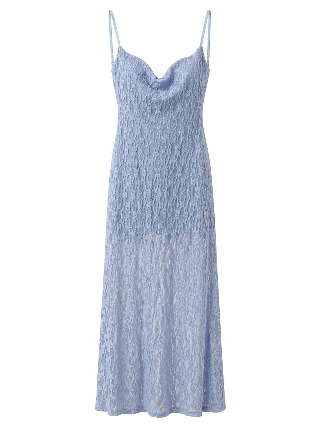 VESTIDO FRUNCIDO CELESTE