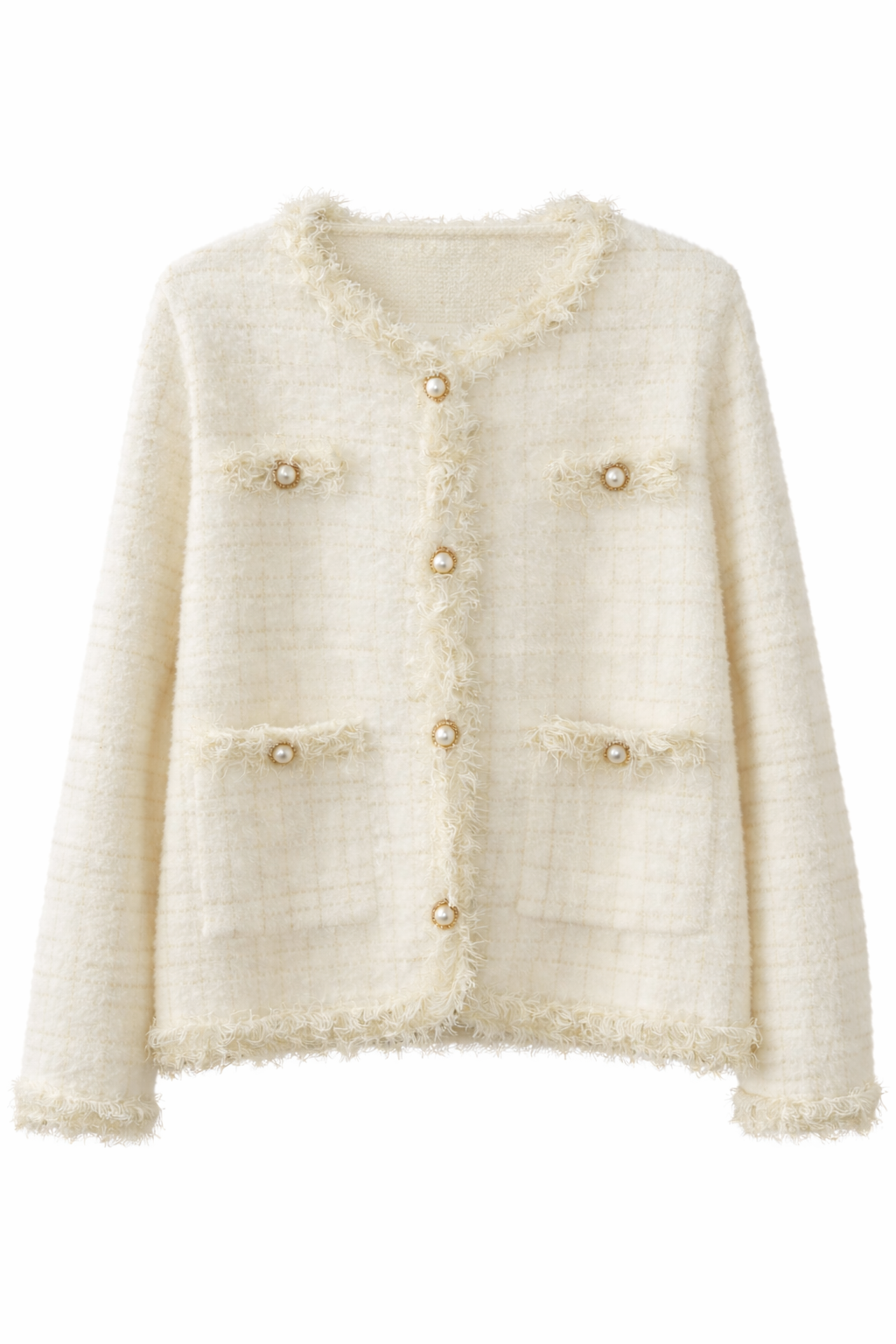 CHAQUETA TWEED - BLANCA
