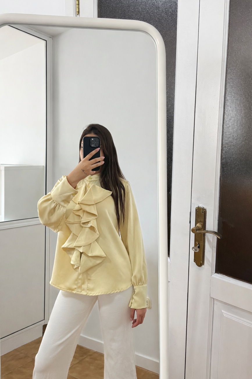 CAMISA EXCLUSIVA - AMARILLO PASTEL