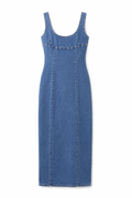 VESTIDO LARGO DENIM
