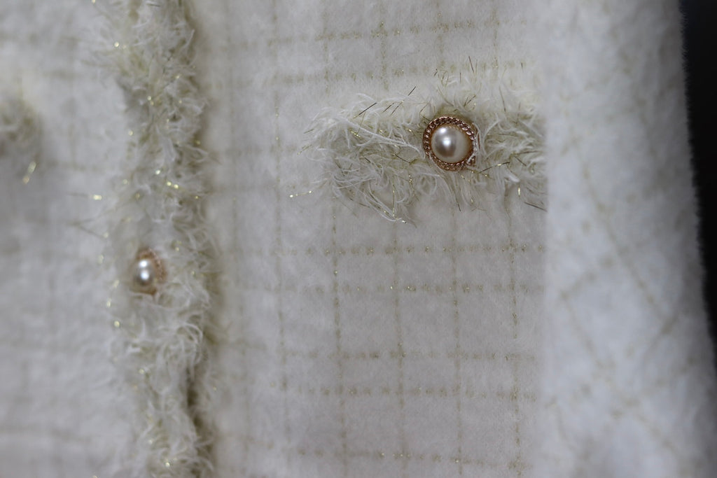 CHAQUETA TWEED - BLANCA