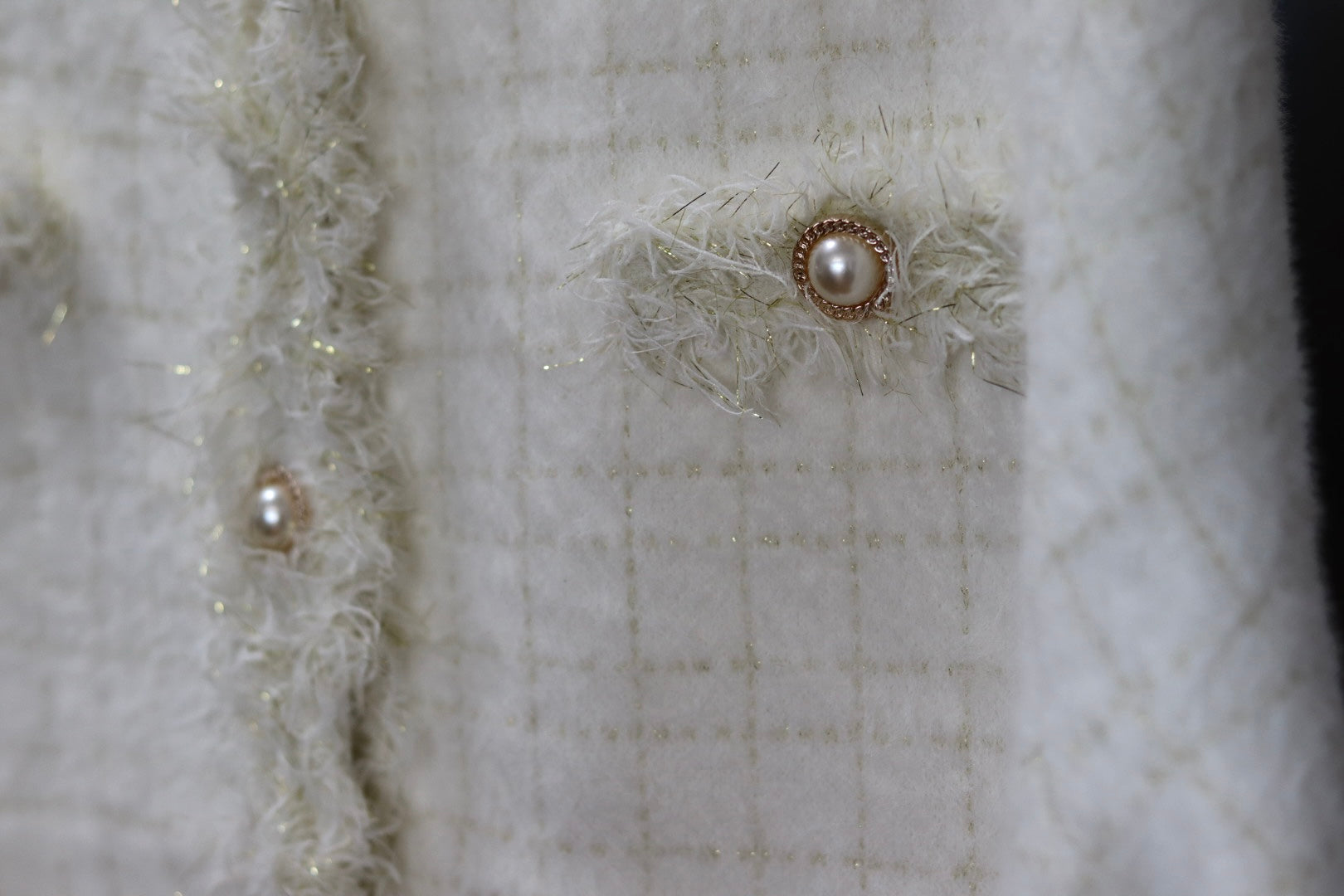 CHAQUETA TWEED - BLANCA