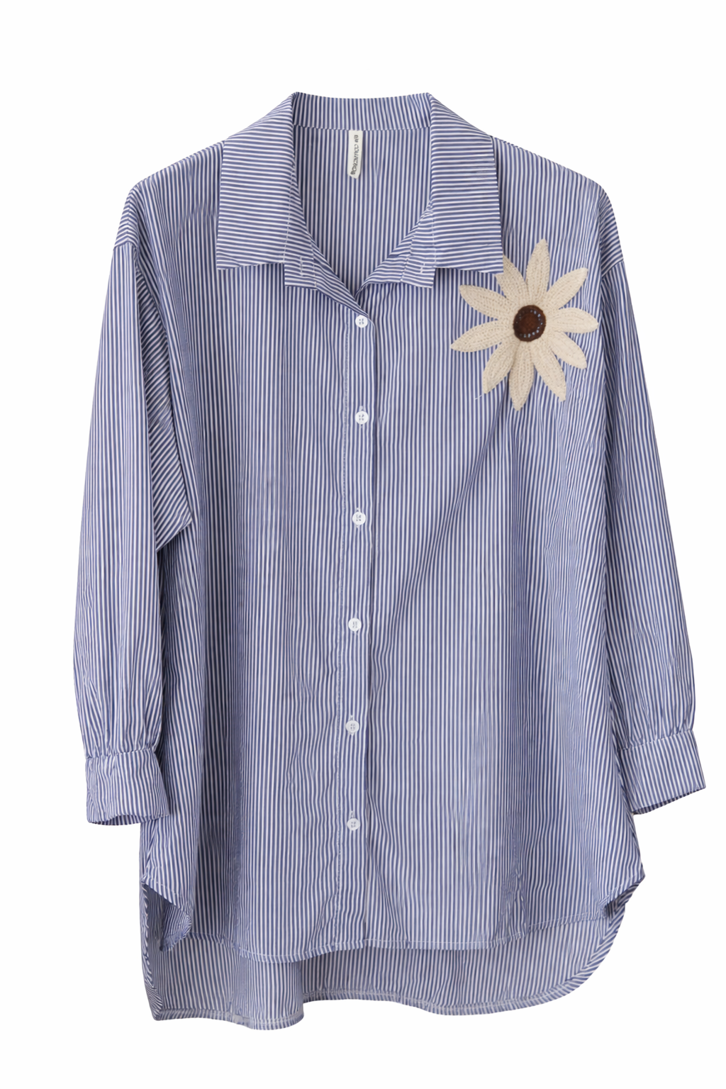 CAMISA OVERSIZE DETALLE - AZUL MARINO