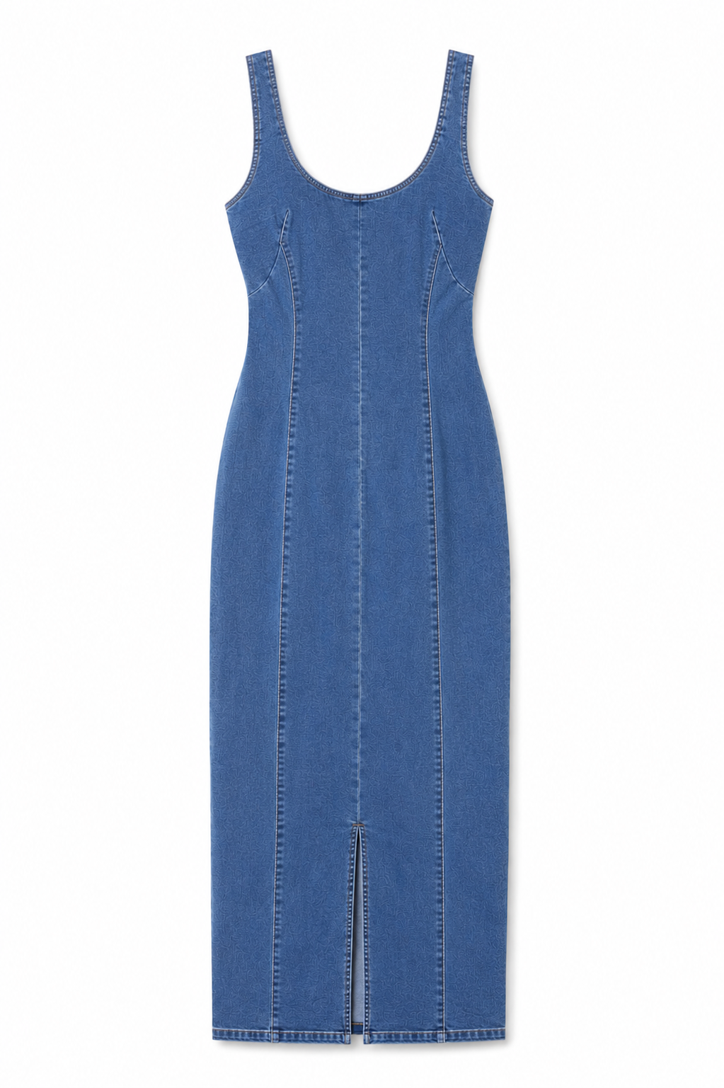 VESTIDO LARGO DENIM