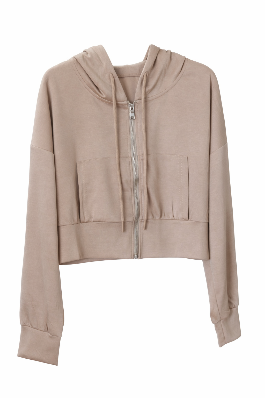 CHAQUETA CROP - TAUPE