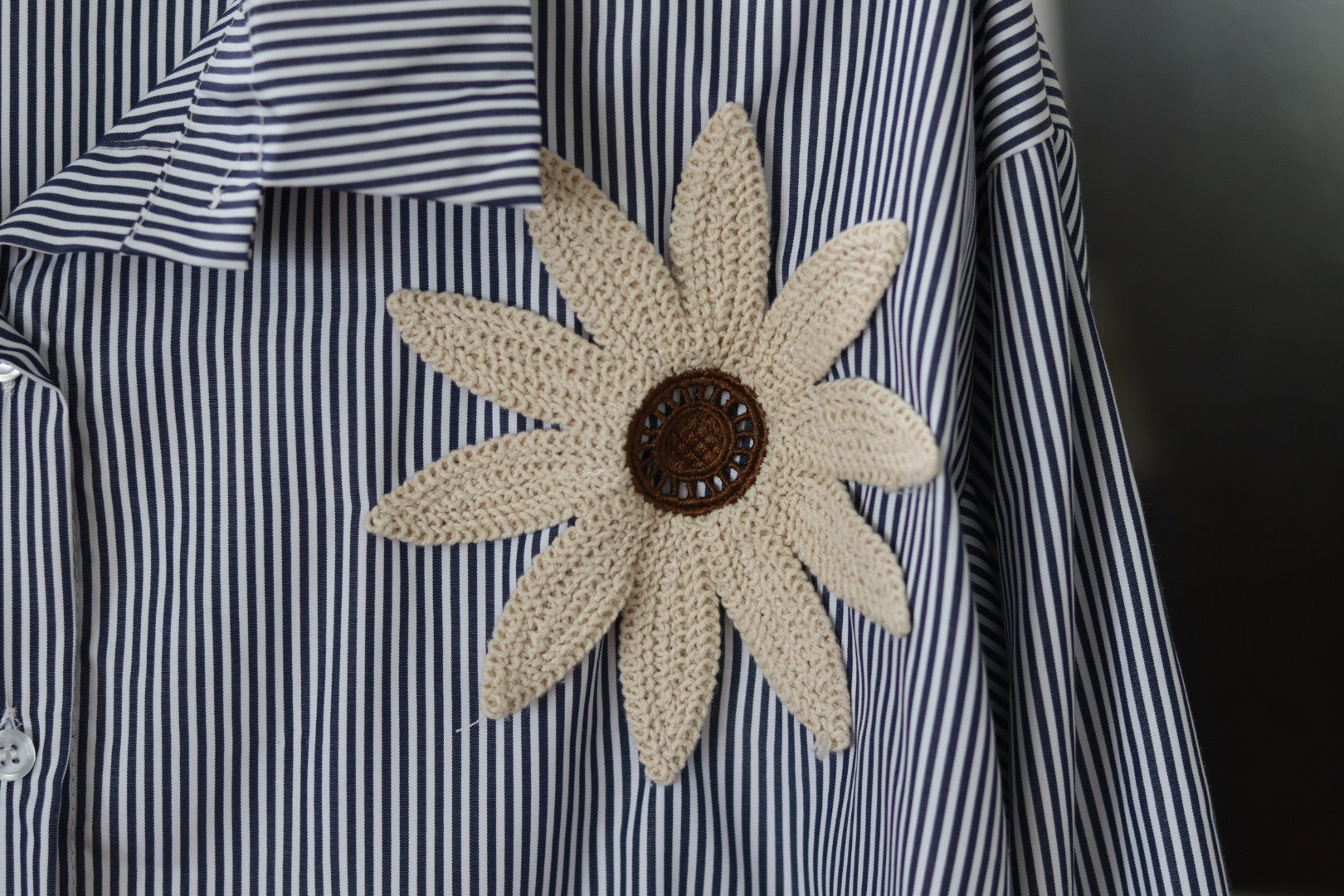 CAMISA OVERSIZE DETALLE - AZUL MARINO