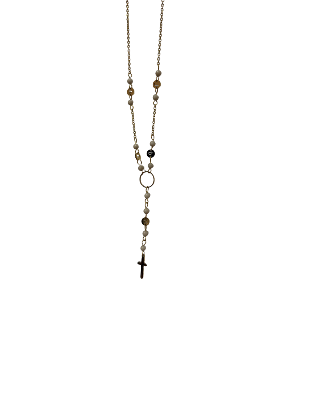 COLLAR ROSARIO - BLANCO