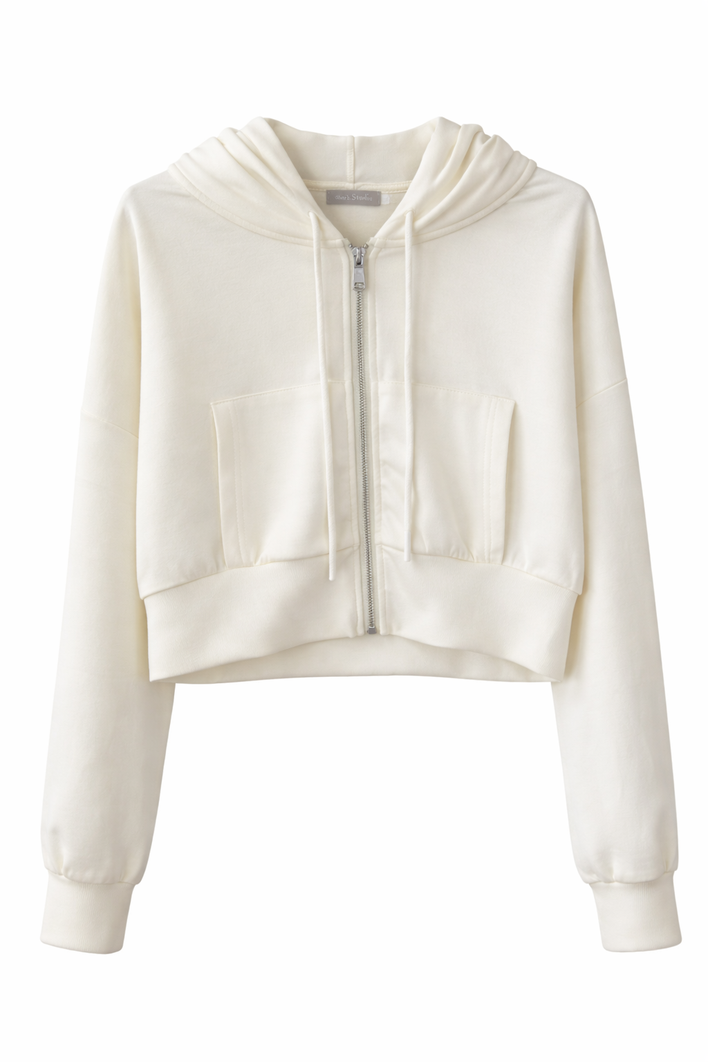 CHAQUETA CROP - BLANCA