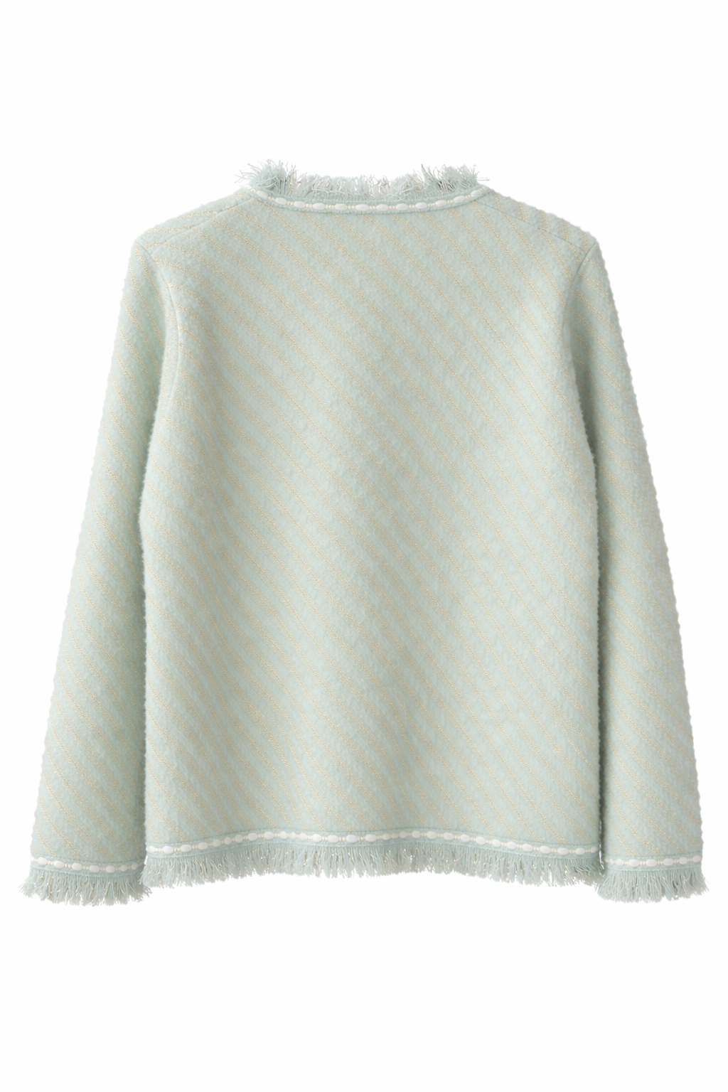 CHAQUETA TWEED - VERDE AGUA