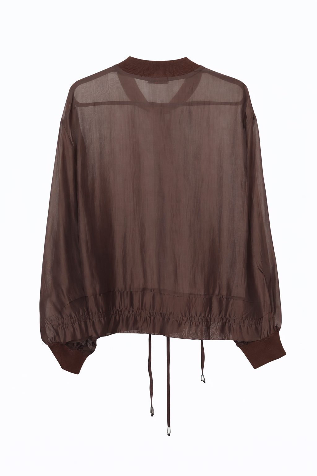 BOMBER SEMITRANSPARENTE - CHOCO