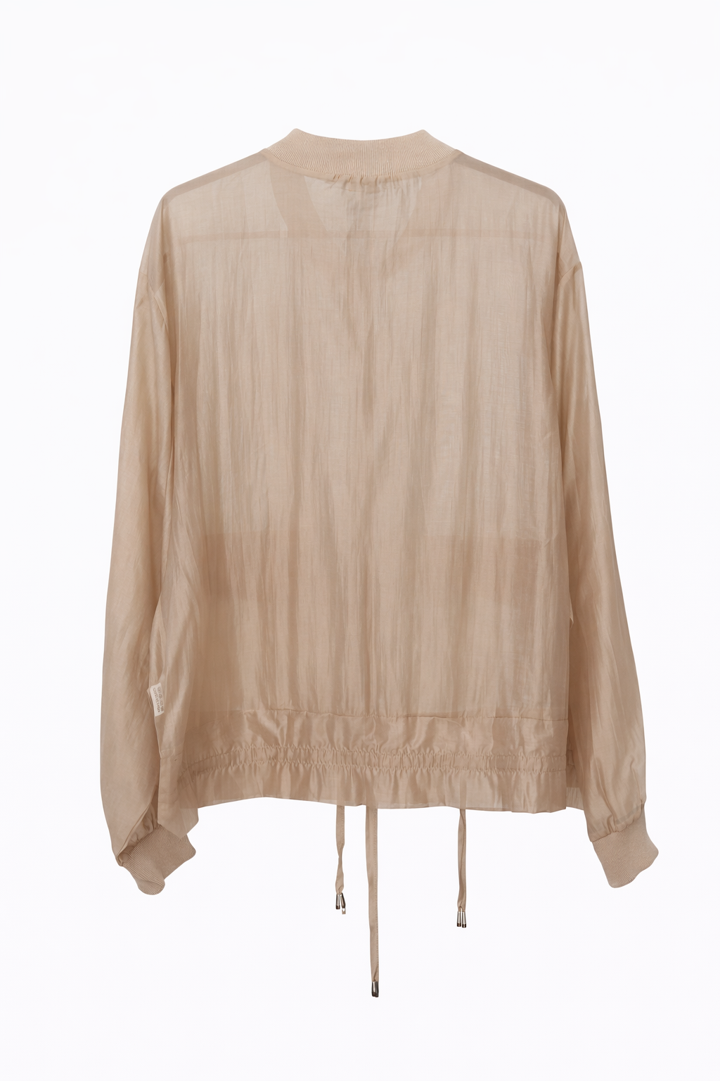 BOMBER SEMITRANSPARENTE - BEIGE