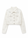 CHAQUETA DENIM PERFORADA