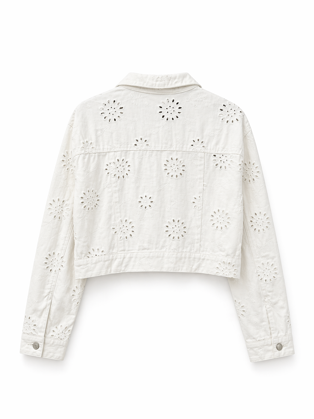 CHAQUETA DENIM PERFORADA