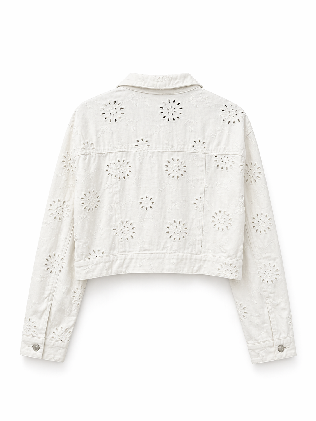 CHAQUETA DENIM PERFORADA