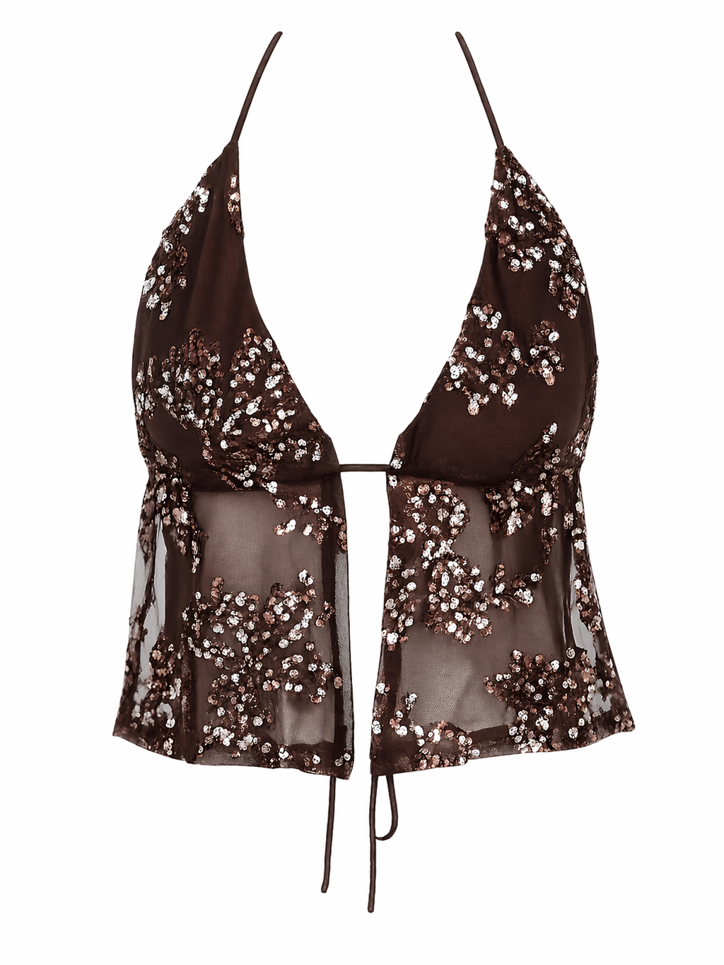 TOP LENTEJUELAS - CHOCO